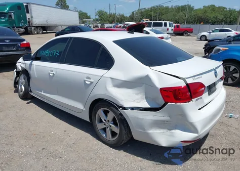 2012 Volkswagen Jetta 2.0L Tdi из США, поврежденный, VIN 3VWLL7AJ5CM417536